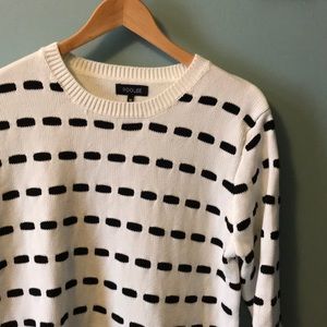 Fooled Black and White spring sweater